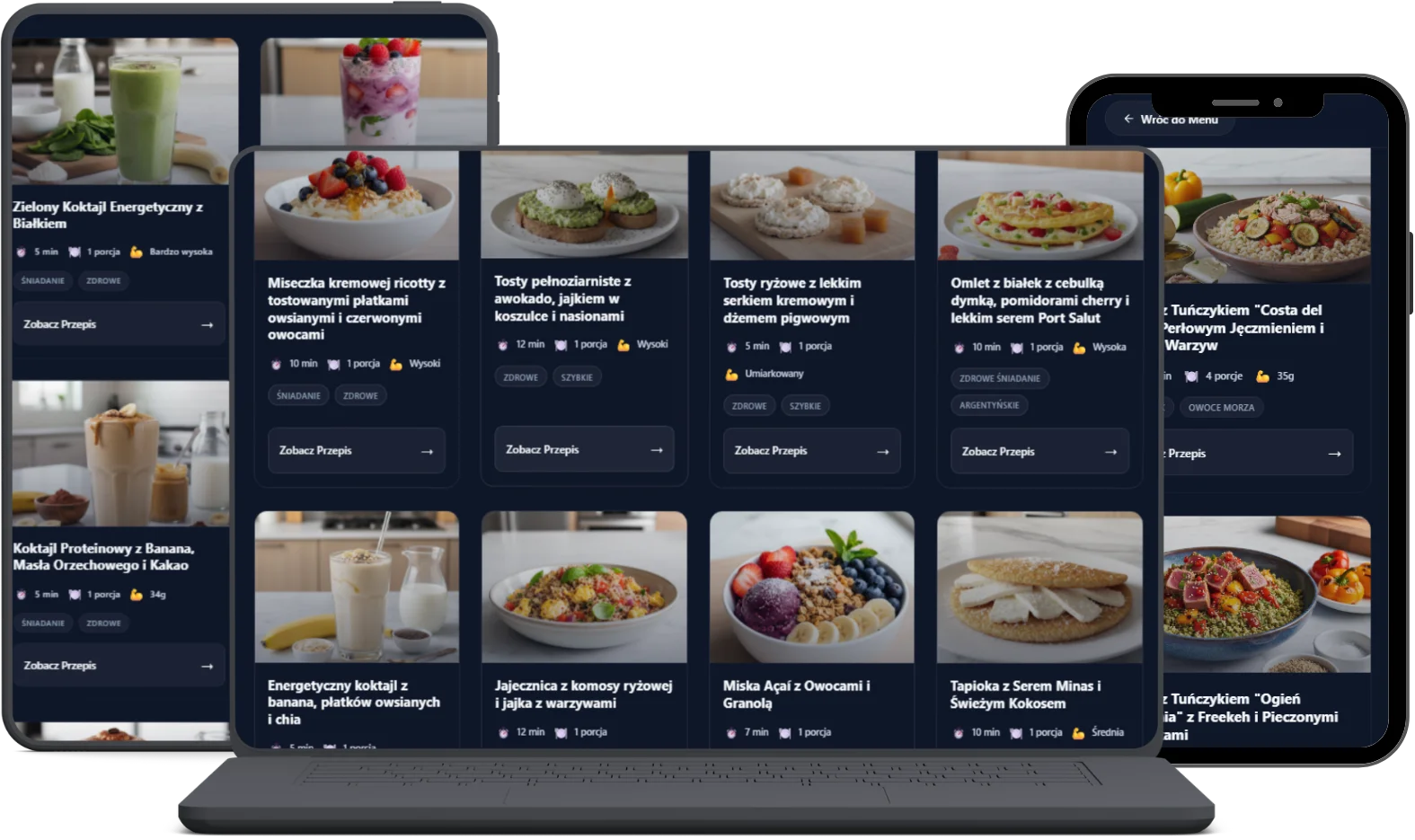 1001 Zdrowych Śniadań - Aplikacja na urządzenia mobilne
